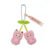 Sylvanian Families Chocolate Rabbit And Fennec Baby Cherry Keychain