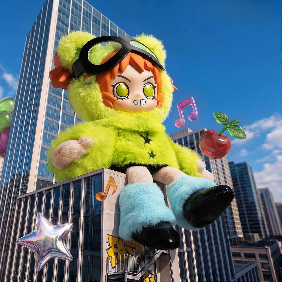 12420930732350 POP MART Peach Riot Fruit Punch Series Plush Doll Pendant - Image 1