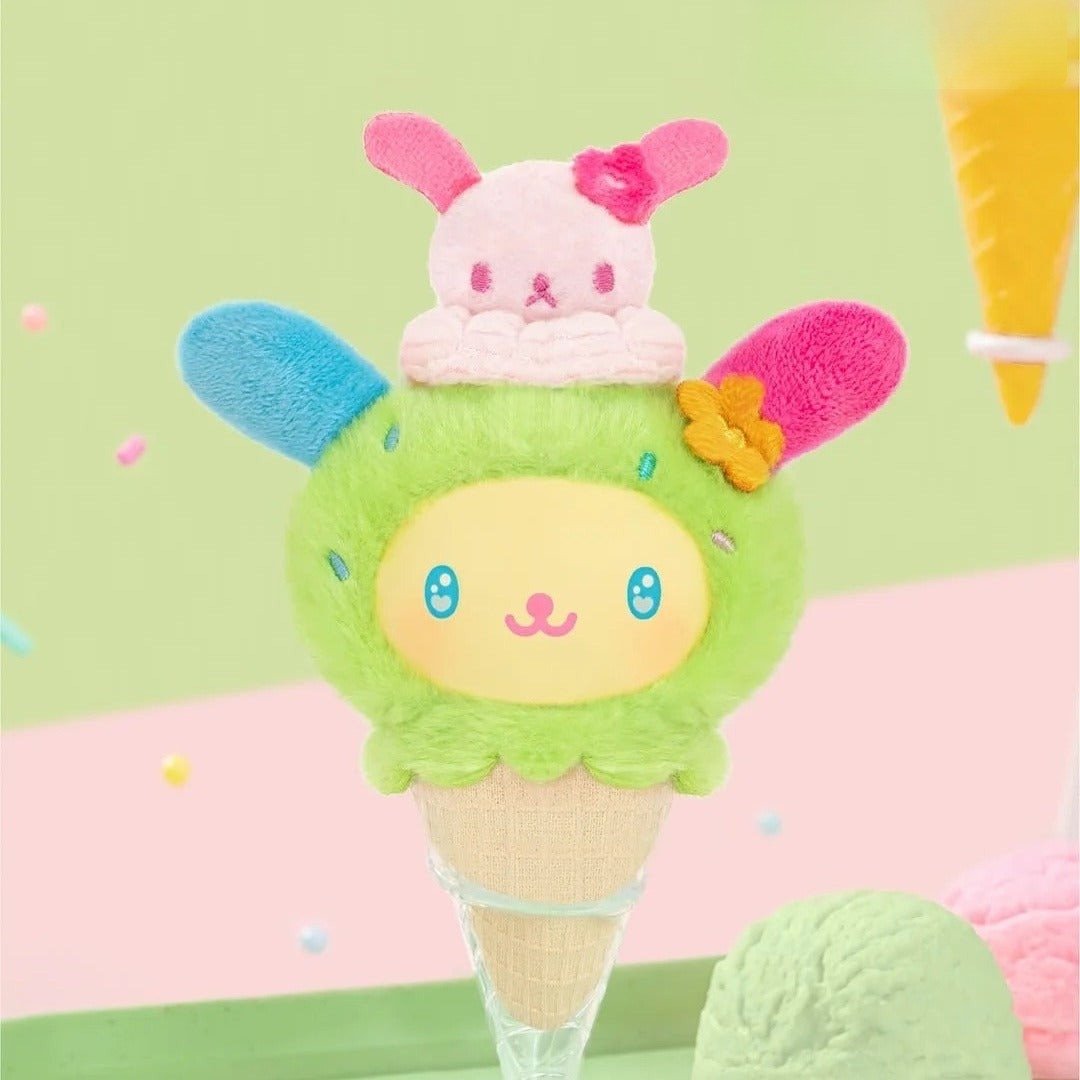 12523135664446 SANRI0 characters Little Ice Cream Cone Series Plush Pendant Blind Box - Image 1