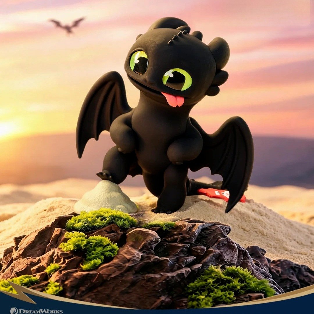 12559373304126 Train Dragon Intertwined Light Night Series - Image 1