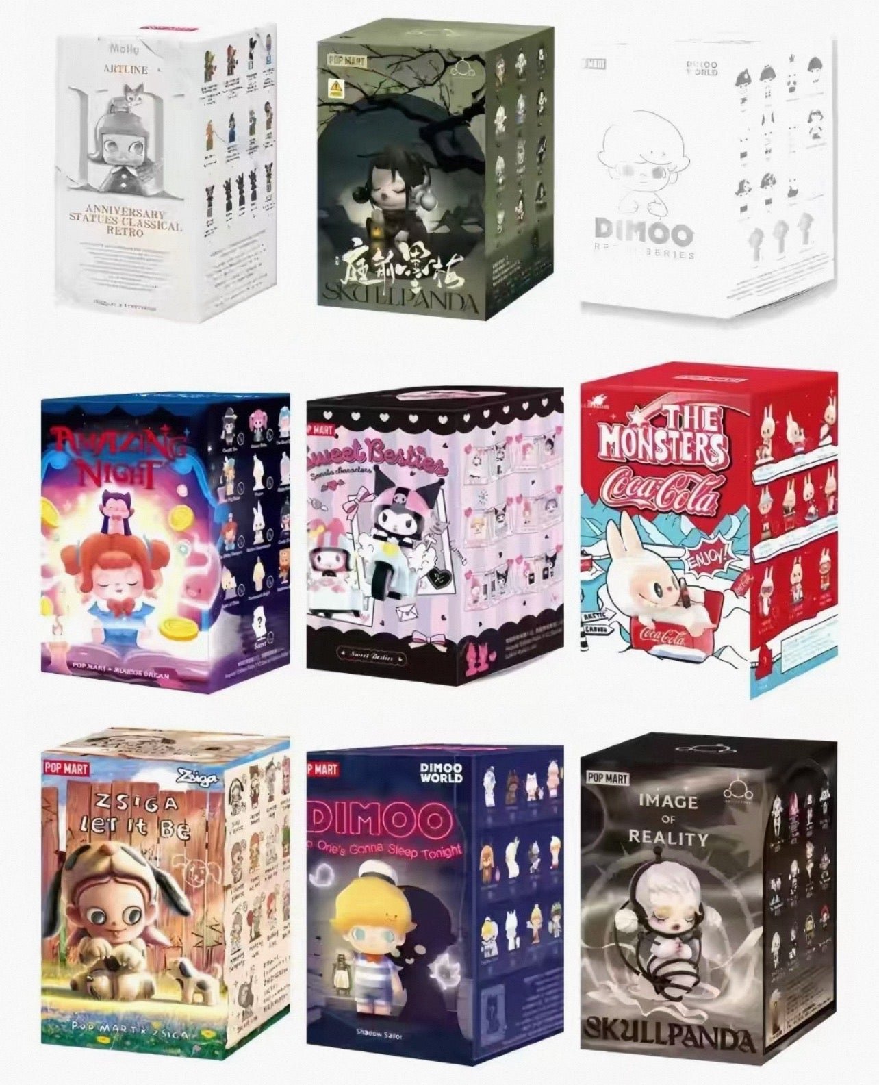 POPMART,Labubu,Babythree,CryingBaby,DIMOO,MOLLY,The Monsters,Skullpanda,Mokoko,zimomo,Sonny Angel,Sanrio ,disney,miniso,Pokemon,Liila cat,Blind Box POPMART,Labubu,Babythree,CryingBaby,DIMOO,MOLLY,The Monsters,Skullpanda,Mokoko,zimomo,Sonny Angel,Sanrio ,disney,miniso,Pokemon,Liila cat,Blind Box