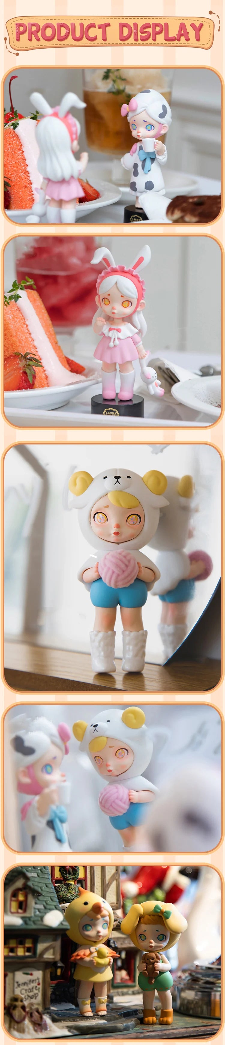 POPMART,Labubu,Babythree,CryingBaby,DIMOO,MOLLY,The Monsters,Skullpanda,Mokoko,zimomo,Sonny Angel,Sanrio ,disney,miniso,Pokemon,Liila cat,Blind Box