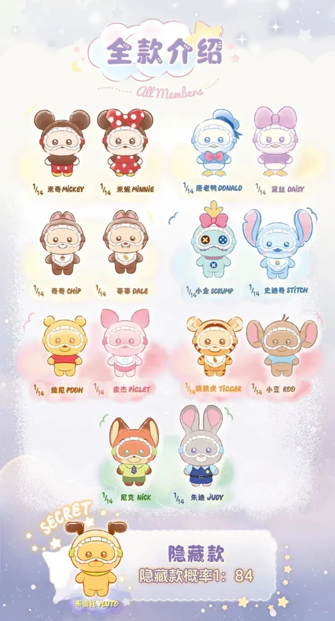 POPMART,Labubu,Babythree,CryingBaby,DIMOO,MOLLY,The Monsters,Skullpanda,Mokoko,zimomo,Sonny Angel,Sanrio ,disney,miniso,Pokemon,Liila cat,Blind Box
