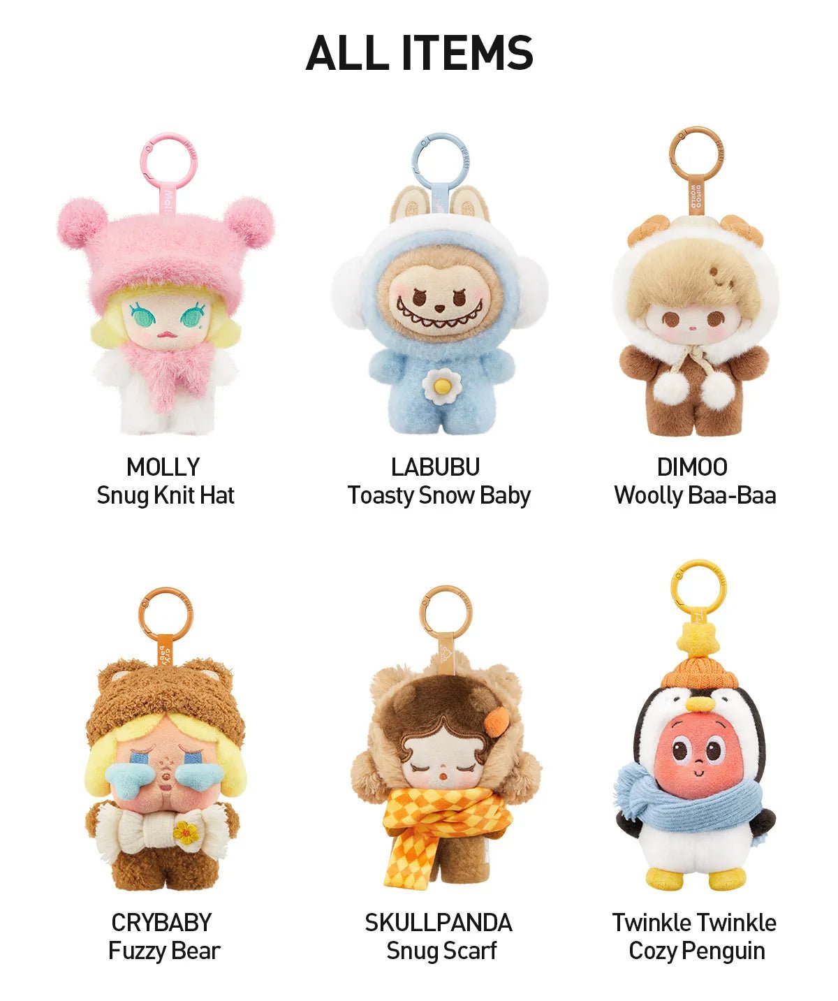 POPMART,Labubu,Babythree,CryingBaby,DIMOO,MOLLY,The Monsters,Skullpanda,Mokoko,zimomo,Sonny Angel,Sanrio ,disney,miniso,Pokemon,Liila cat,Blind Box