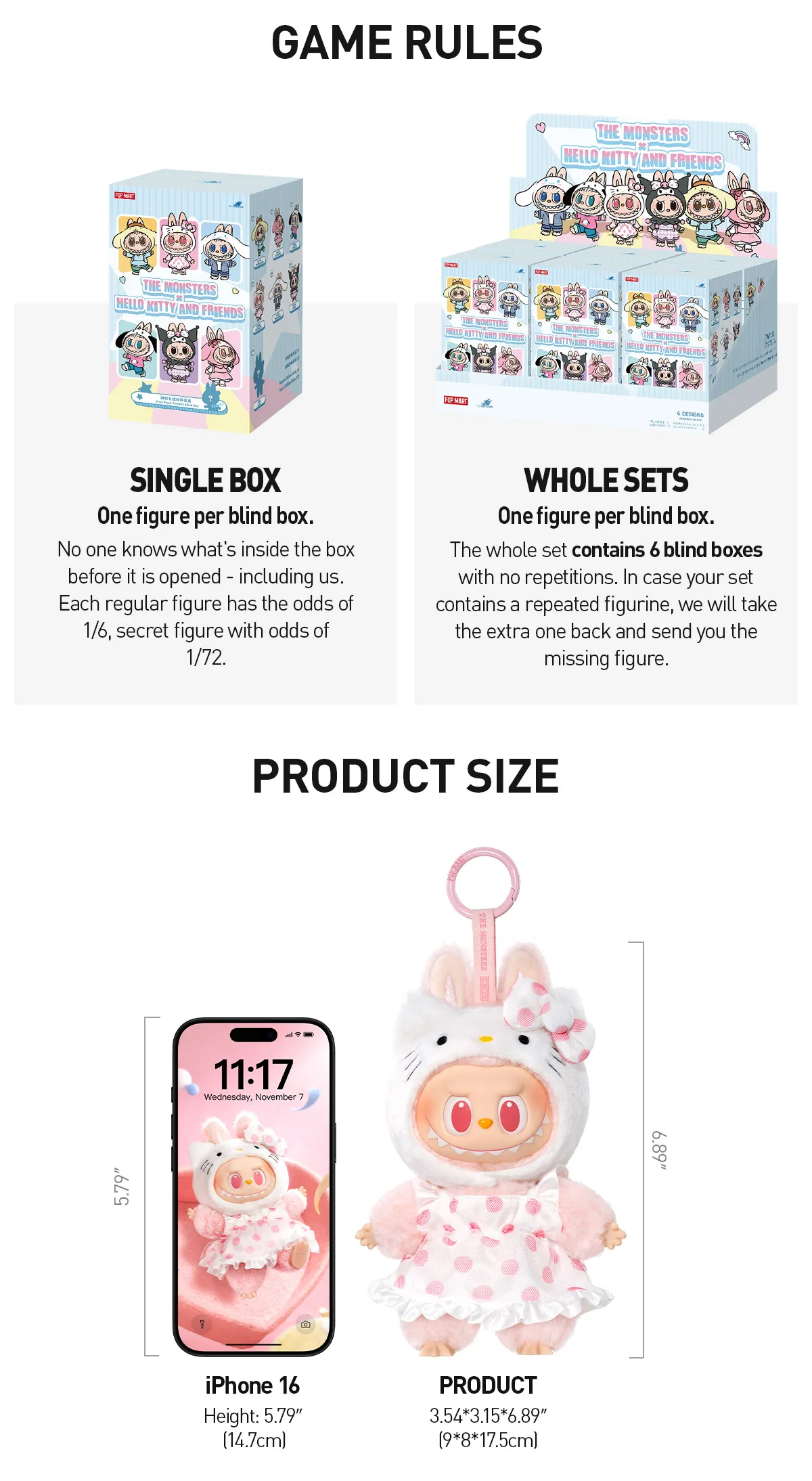 POPMART,Labubu,Babythree,CryingBaby,DIMOO,MOLLY,The Monsters,Skullpanda,Mokoko,zimomo,Sonny Angel,Sanrio ,disney,miniso,Pokemon,Liila cat,Blind Box