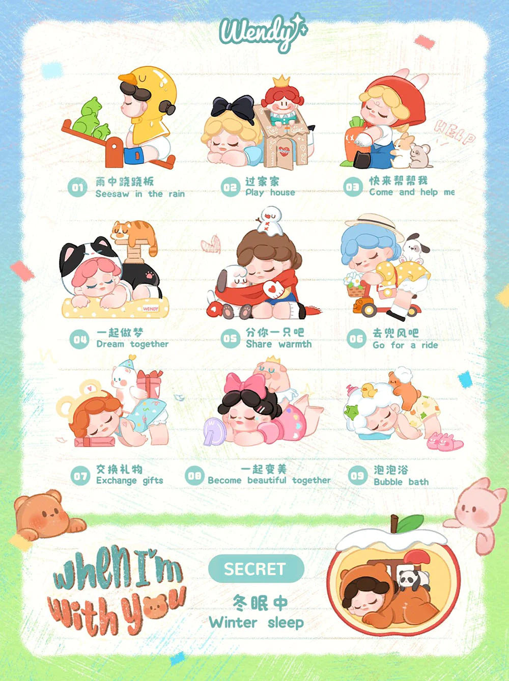 POPMART,Labubu,Babythree,CryingBaby,DIMOO,MOLLY,The Monsters,Skullpanda,Mokoko,zimomo,Sonny Angel,Sanrio ,disney,miniso,Pokemon,Liila cat,Blind Box