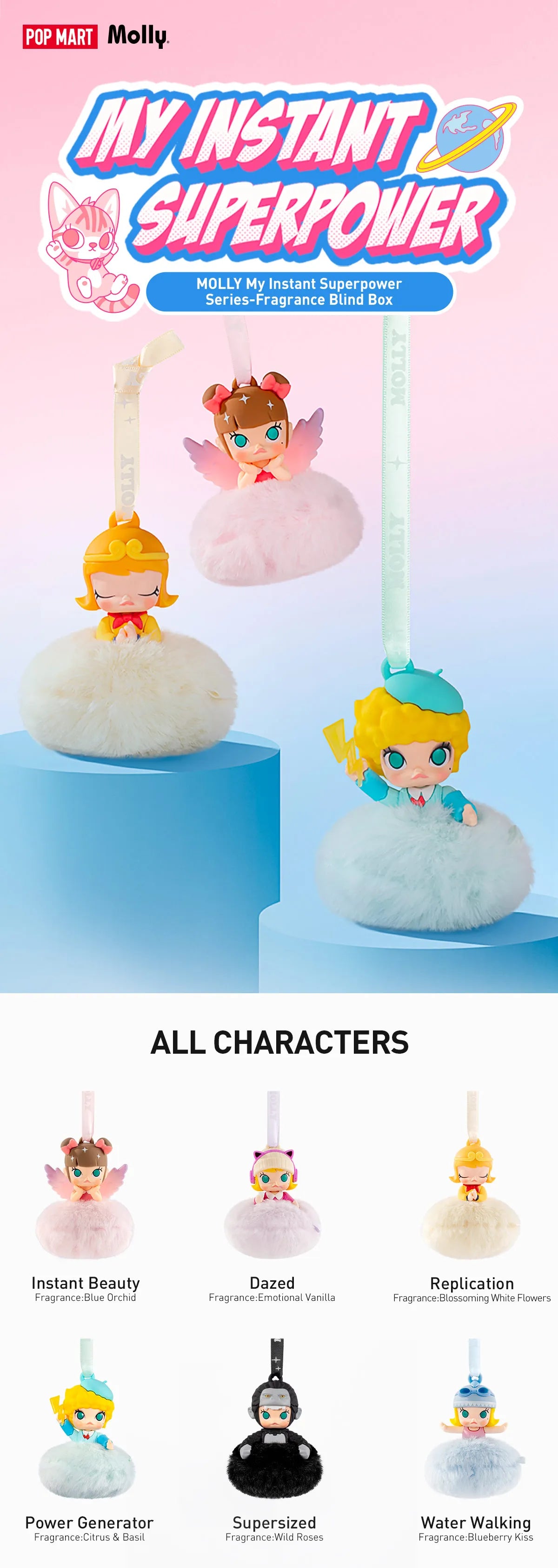 POPMART,Labubu,Babythree,CryingBaby,DIMOO,MOLLY,The Monsters,Skullpanda,Mokoko,zimomo,Sonny Angel,Sanrio ,disney,miniso,Pokemon,Liila cat,Blind Box