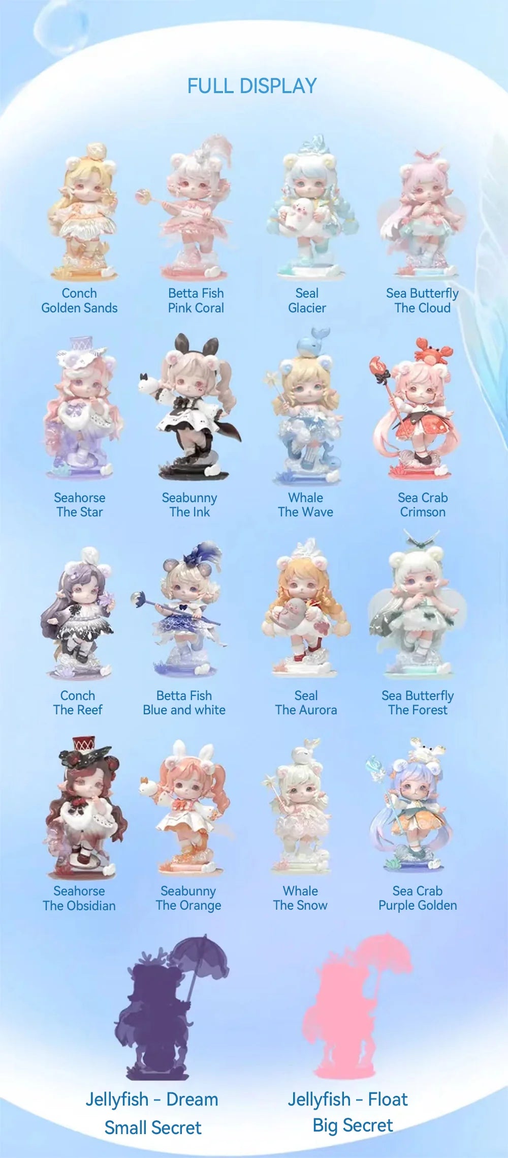 POPMART,Labubu,Babythree,CryingBaby,DIMOO,MOLLY,The Monsters,Skullpanda,Mokoko,zimomo,Sonny Angel,Sanrio ,disney,miniso,Pokemon,Liila cat,Blind Box