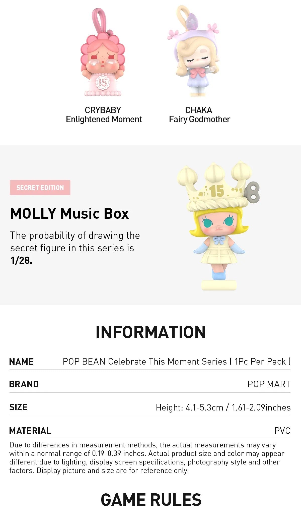 POPMART,Labubu,Babythree,CryingBaby,DIMOO,MOLLY,The Monsters,Skullpanda,Mokoko,zimomo,Sonny Angel,Sanrio ,disney,miniso,Pokemon,Liila cat,Blind Box