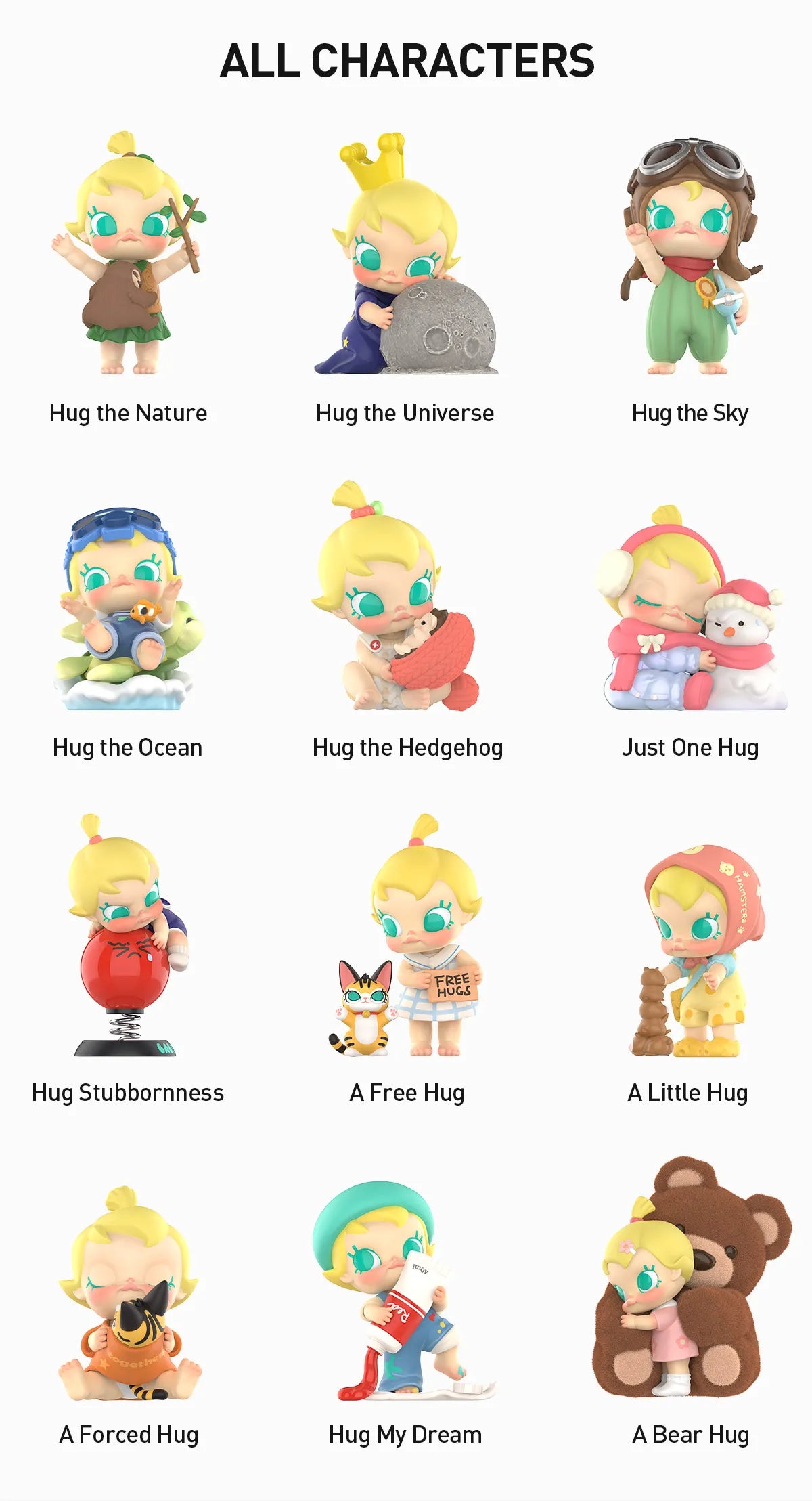 POPMART,Labubu,Babythree,CryingBaby,DIMOO,MOLLY,The Monsters,Skullpanda,Mokoko,zimomo,Sonny Angel,Sanrio ,disney,miniso,Pokemon,Liila cat,Blind Box