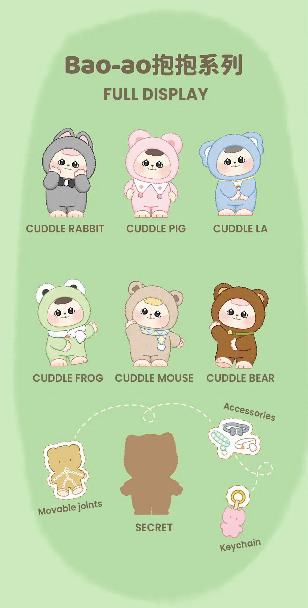 POPMART,Labubu,Babythree,CryingBaby,DIMOO,MOLLY,The Monsters,Skullpanda,Mokoko,zimomo,Sonny Angel,Sanrio ,disney,miniso,Pokemon,Liila cat,Blind Box