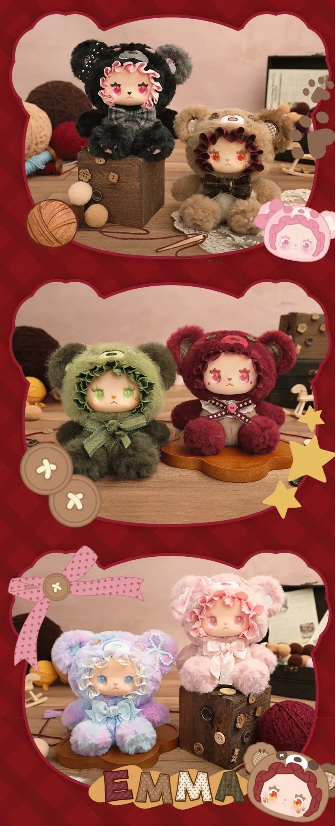 POPMART,Labubu,Babythree,CryingBaby,DIMOO,MOLLY,The Monsters,Skullpanda,Mokoko,zimomo,Sonny Angel,Sanrio ,disney,miniso,Pokemon,Liila cat,Blind Box