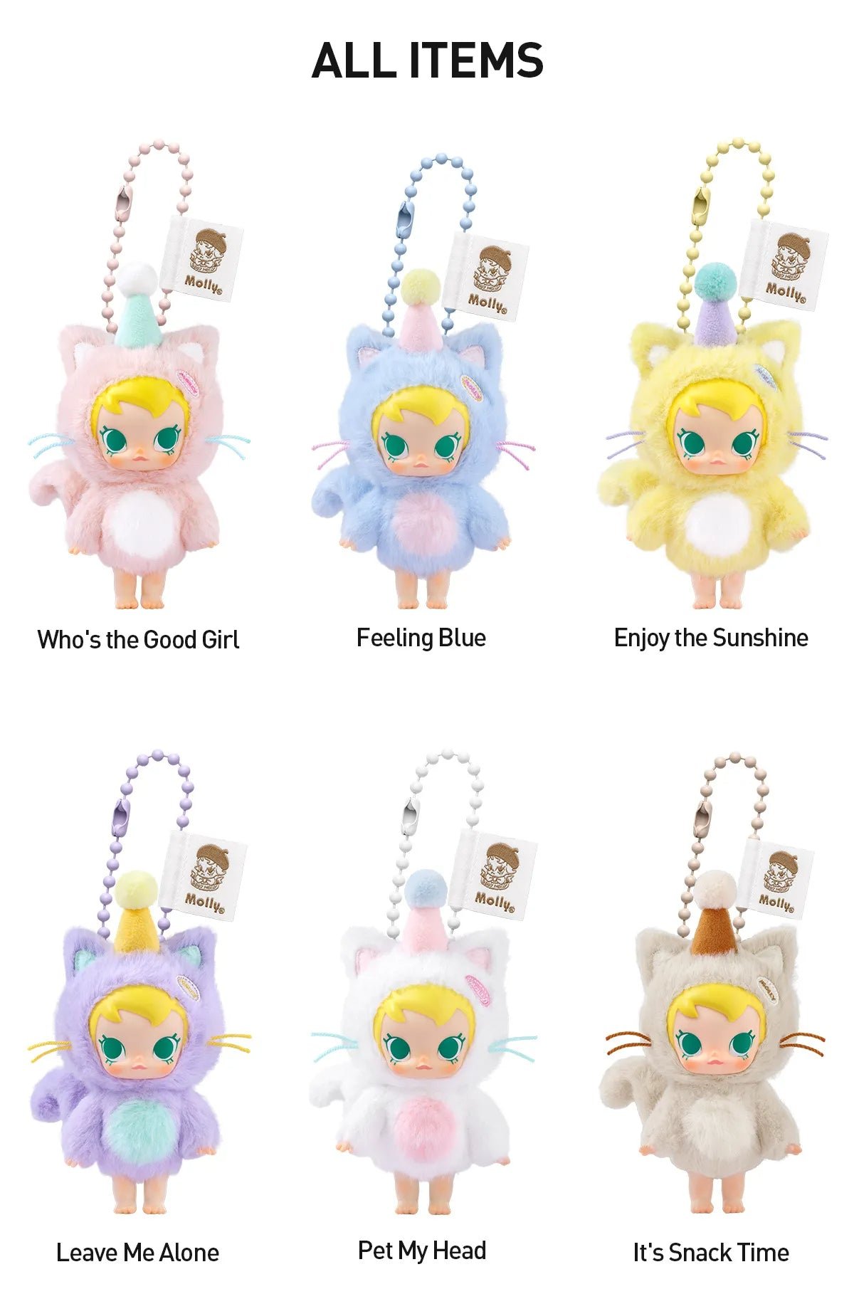 POPMART,Labubu,Babythree,CryingBaby,DIMOO,MOLLY,The Monsters,Skullpanda,Mokoko,zimomo,Sonny Angel,Sanrio ,disney,miniso,Pokemon,Liila cat,Blind Box