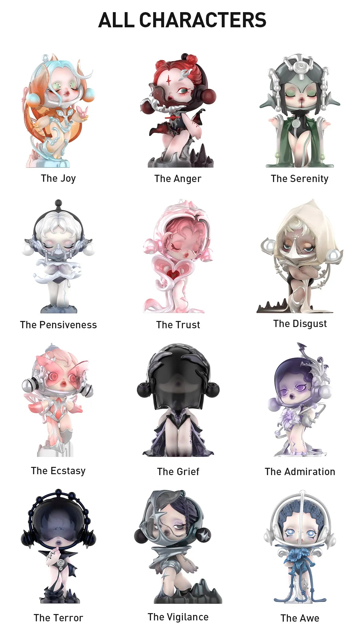 POPMART,Labubu,Babythree,CryingBaby,DIMOO,MOLLY,The Monsters,Skullpanda,Mokoko,zimomo,Sonny Angel,Sanrio ,disney,miniso,Pokemon,Liila cat,Blind Box